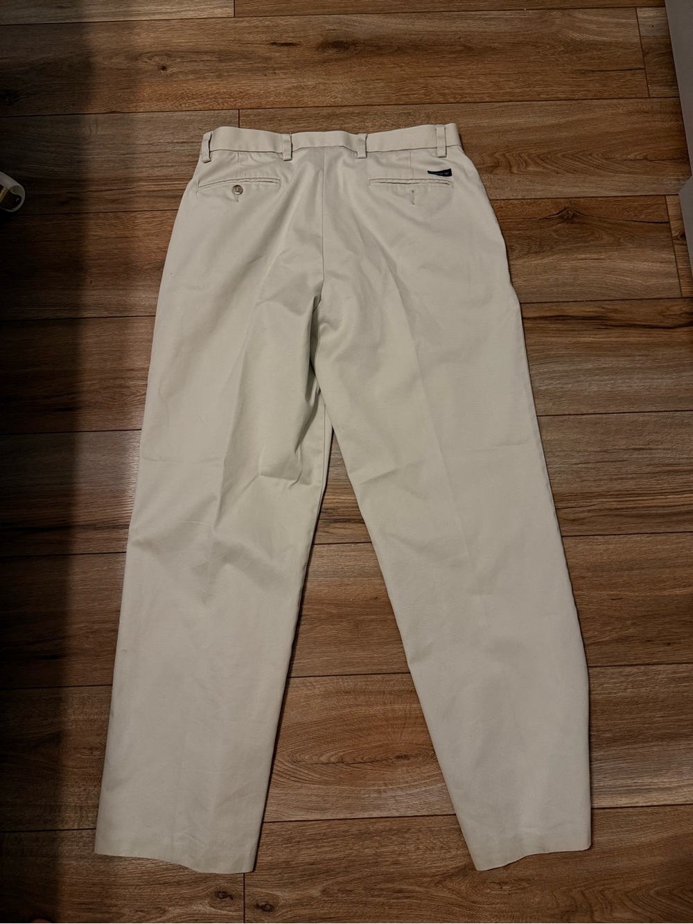 Dockers Men's Light Cream Khaki Straight-Leg Chinos